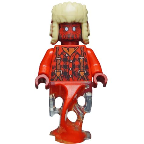 Lego Hs Minifigure Hidden Side Axel Chops Red Ushanka Hat