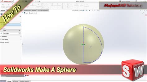 Solidworks How To Make A Sphere Youtube