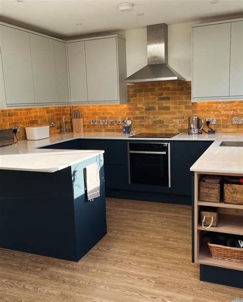 Clerkenwell Super Matt Marine Blue Kitchen Kitchens Howdens