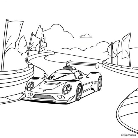 colouring pages racing cars