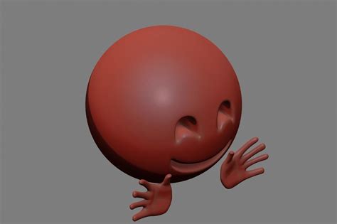 Emoji Hugging Face D Model Cgtrader