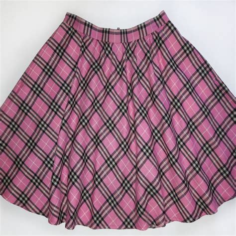 Wool Plaid Skirt Handmade Inspire Uplift