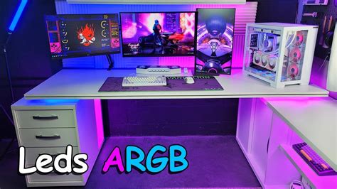 Instalei Leds Argb No Meu Setup Gamer Fevereiro Youtube