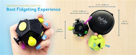 Amazon Pilpoc Fidget Cube Dodecagon Sided For Reducing