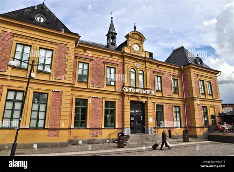 LINKOPING, SWEDEN - AUGUST 25, 2018: Central Station in Linkoping ...