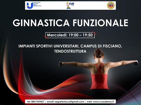 Ginnastica Funzionale Al Via Il Corso Al Cus Salerno C U S Salerno