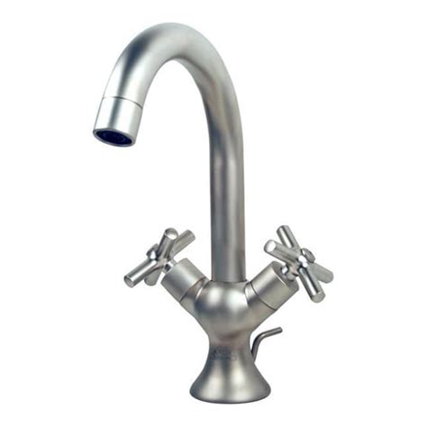 Hansgrohe Axor Terrano Satinox Single Hole Cross Handled Faucet