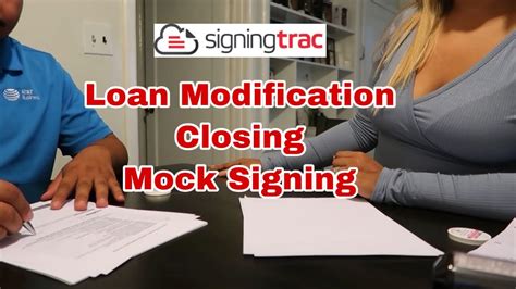 Loan Modification Closing Loan Mock Signing Great For New Notary