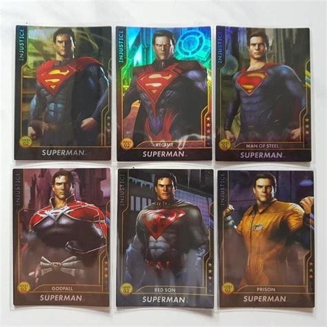 Injustice Cards Team Foil Superman Foil Cards Full Set Mobil