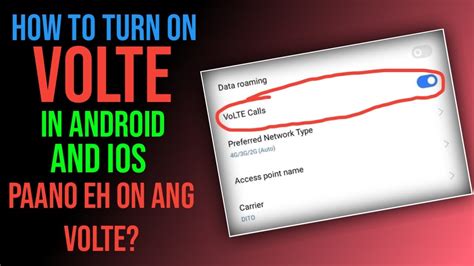 How To Turn On Volte In Any Android Ios Devices Paano Eh On Ang