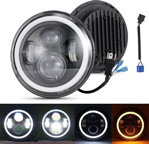 Faros Delanteros LED De 7 Pulgadas 2 Unidades De Faros Delanteros