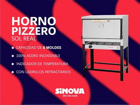 Horno Pizzero 6 Moldes Sol Real Comprá en San Juan