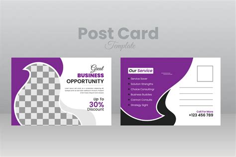 postcard template design 21274832 Vector Art at Vecteezy