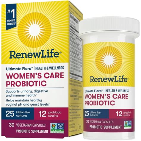 Renew Life Ultimate Flora Womens Care Health And Wellness Probiotic 25