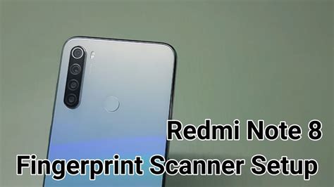 Redmi Note 8 Fingerprint Scanner Setup And Working Youtube