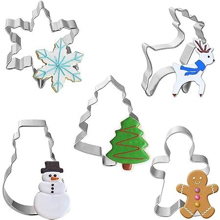 Suloli Christmas Cookie Cutter Set Pack Christmas Biscuit Cutters