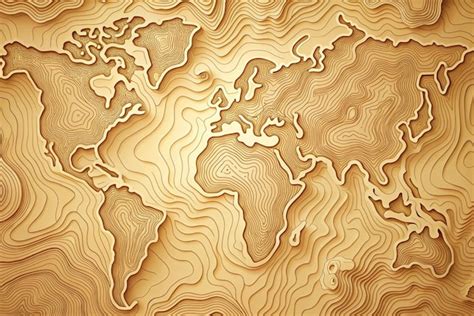 Topographic Map Background Concept Topo Contour Map Rendering Abstract