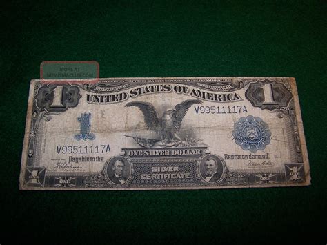 Black Eagle One Dollar Large Note Silver Certificate Fr