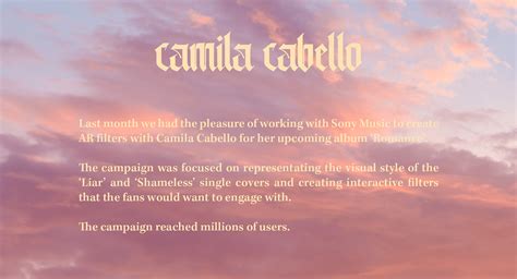 Camila Cabello - "Romance" AR :: Behance