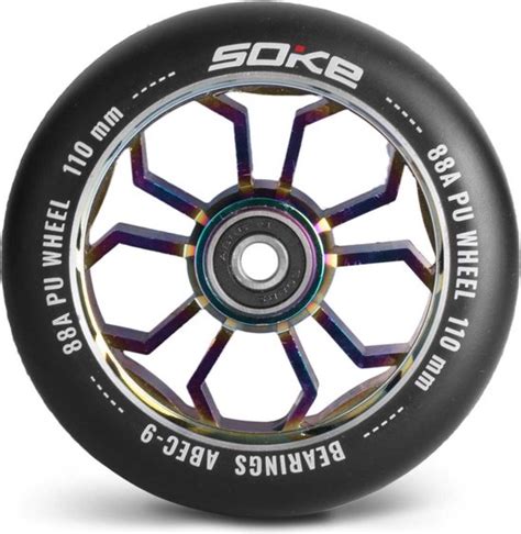 SOKE Evo Stuntstep Wielen 110 Mm Neochrome 2 Stuks Bol