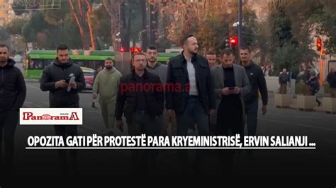 Opozita gati për protestë para Kryeministrisë Ervin Salianji në