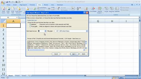 Excel Data Analysis 2 Import Csv Files Into Excel Youtube