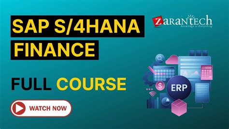 Sap S4hana Finance Full Course Zarantech Youtube