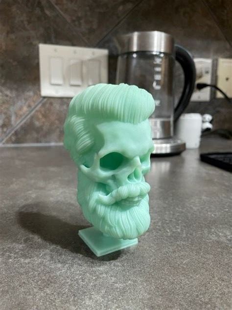 3d Printer Beard Skull Collection Nº1 • Made With Anycubic Photon