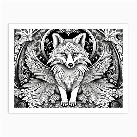 Fox With Wings Art Print by SIRWA - Fy