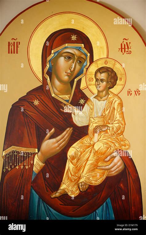 Orthodox icon virgin mary hi-res stock photography and images - Alamy