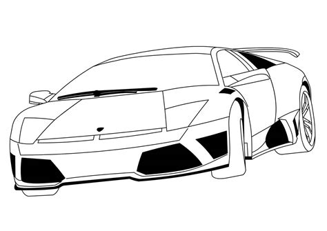 Car Coloring Pages Lamborghini