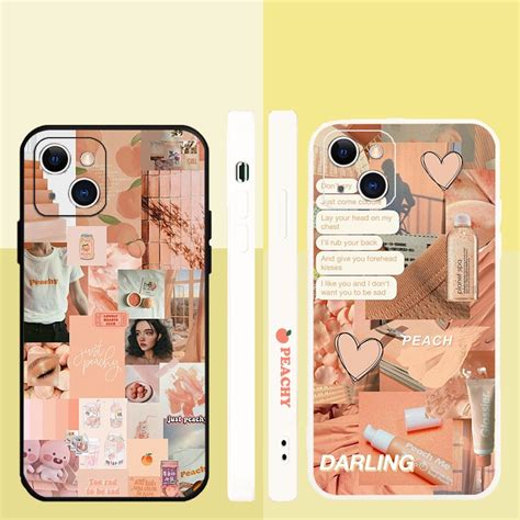 Peach Aesthetic For Casing Tecno Spark Go Air Pro Ke J