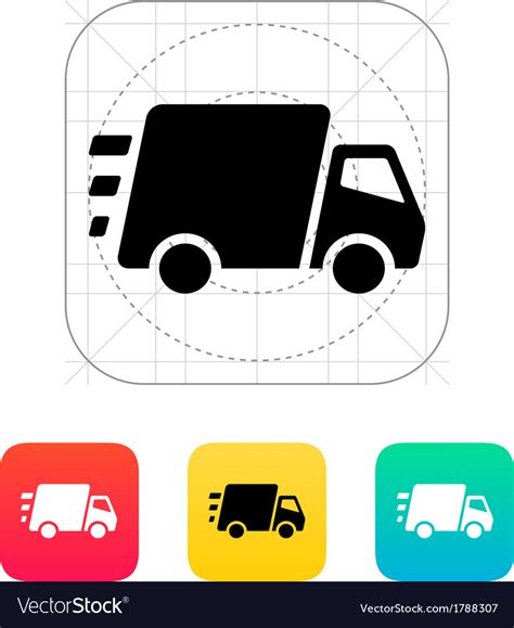 Fast Delivery Truck Icon Royalty Free Vector Image