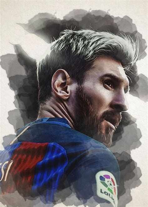 Lionel Messi Sport Poster Print Metal Posters Displate Lionel