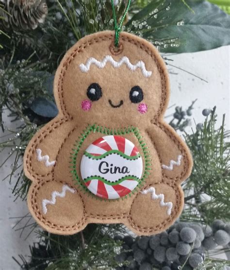 Personalized Gingerbread Dog ornament | Etsy