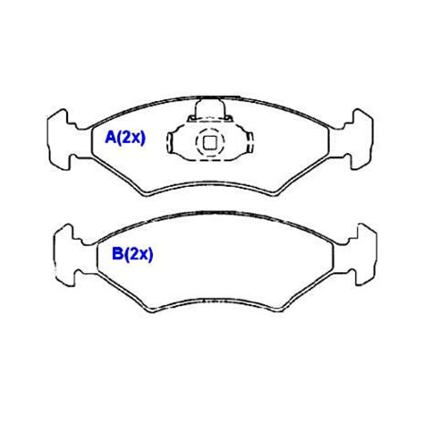 Jogo Pastilha De Freio Dianteiro Ford Courier Escort Fiesta E Ka E
