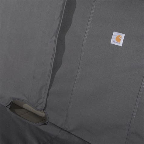 Carhartt Universal Fitted Nylon Duck Full Size Bench Seat Cover Black