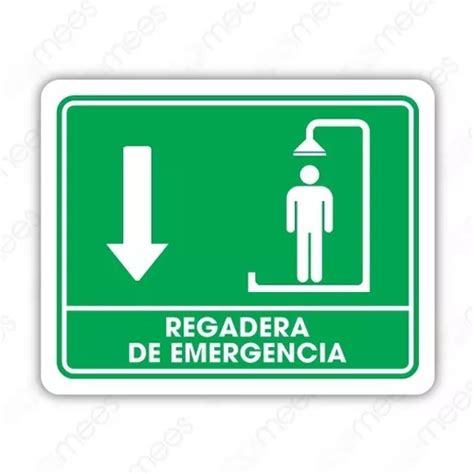 Señalamiento Regadera De Emergencia 30x40 Seguridad Envío Gratis