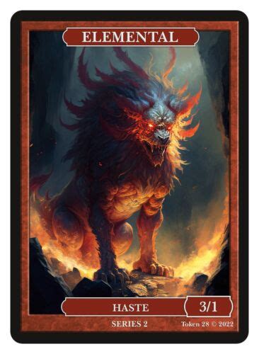 Elemental Haste Red Token Givememana Tokens Series Magic The