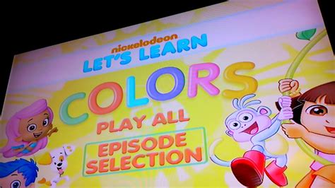 Nick Jr Colors Dvd