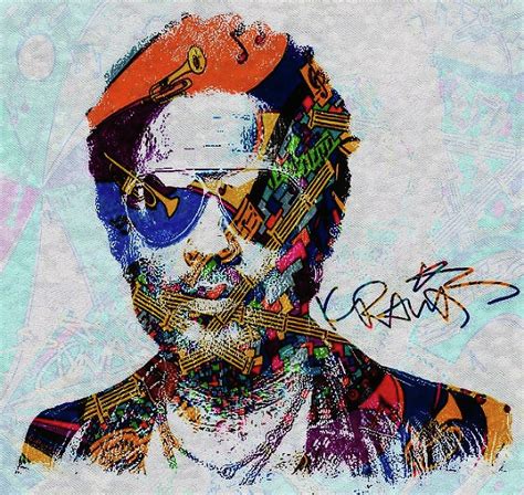 Lenny Kravitz Digital Art By Bob Smerecki Pixels