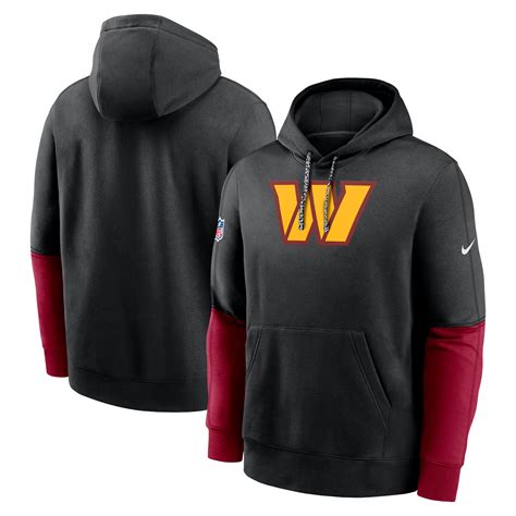 Washington Commanders Nike 2024 Sideline Club Pullover Hoodie Black