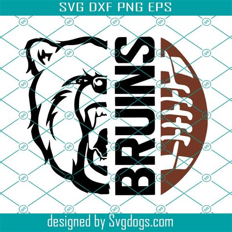 Bruins Football Svg, Football Svg, Football Mom Svg, Team Spirit Svg, Bruins Svg - SVGDOGS.COM