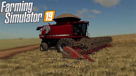 FS19 John Deere STS 9650 Case 2688 Na Colheita Do Trigo Faz Santo