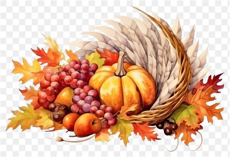 Horn of Plenty Cornucopia Thanksgiving Clipart. Ai Eps Png Pdf - Etsy ...