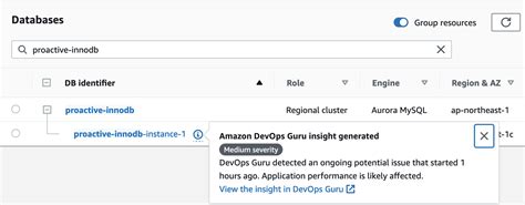 Proactive Insights With Amazon Devops Guru For Rds Javascript Tutorial