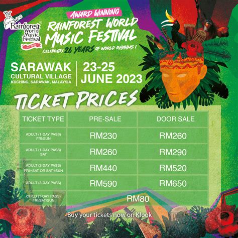 Rainforest World Music Festival On June From Rm