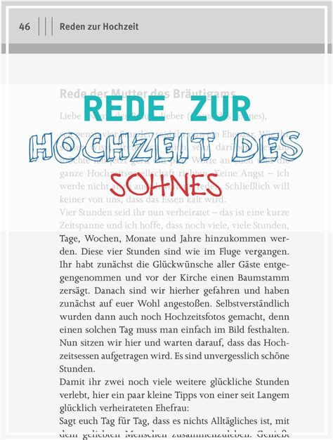 Best Rede Zur Hochzeit Des Sohnes