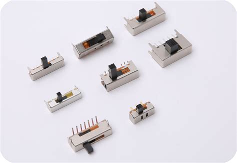 OEM Micro Miniature Slide Switch 2 Position 1 Pole With PCB Through