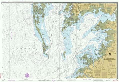 Pocomoke And Tangier Sounds Chesapeake Bay 1984 Nautical Map Virginia